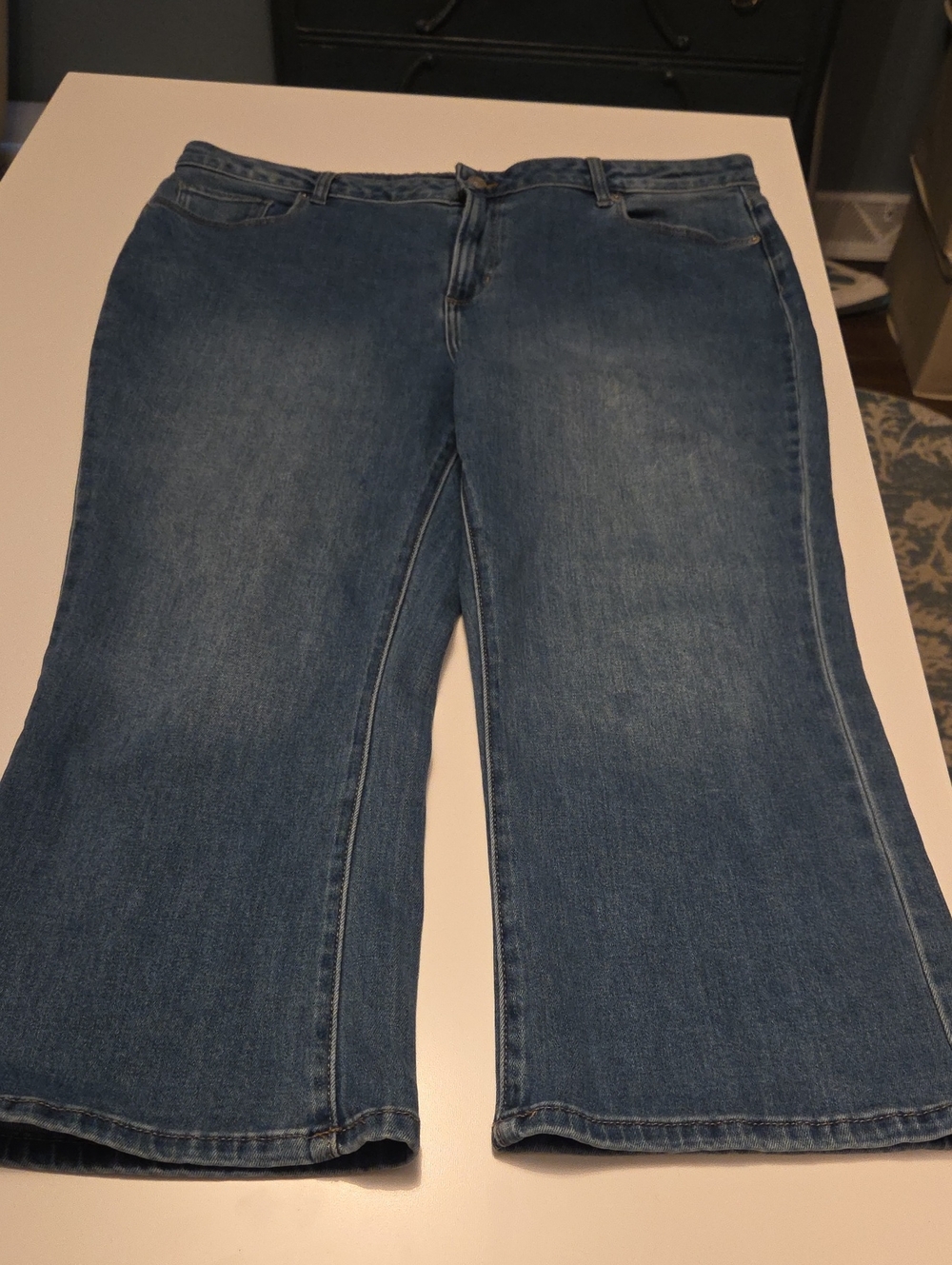 mark. Vintage Wash Blue Wide-Leg Jeans